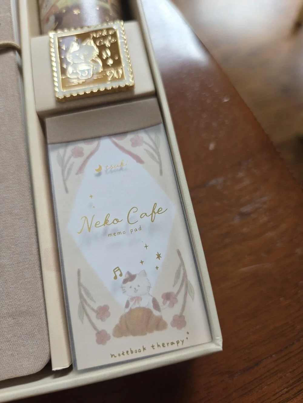 Notebook Therapy Travel Notebook Set - Tsuki Neko Cafe - Cute Cat Bullet Journal